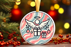 Round Christmass Ornament PNG Product Image 1