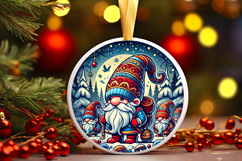 Round Christmass Ornament PNG Product Image 1