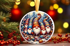 Round Christmas Ornament Sublimation|Clipart Product Image 1