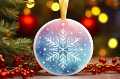Round Christmas Ornament Sublimation|Clipart Product Image 1