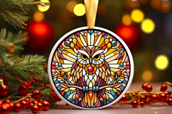 Round Christmass Ornament PNG Product Image 1