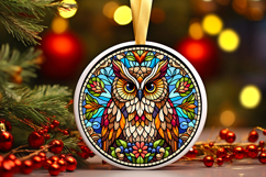 Round Christmass Ornament PNG Product Image 1