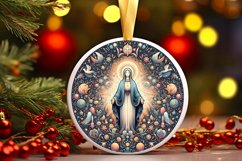 Round Christmas Ornament Sublimation|Clipart Product Image 1