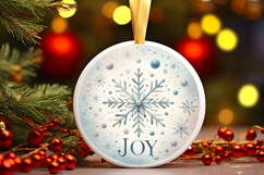 Round Christmass Ornament PNG Product Image 1