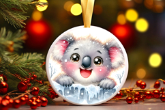 Round Christmass Ornament PNG Product Image 1