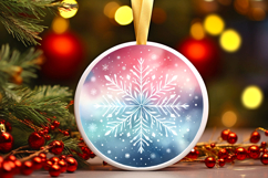Round Christmass Ornament PNG Product Image 1