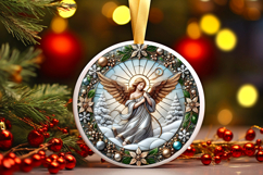 Round Christmass Ornament PNG Product Image 1