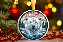 Round Christmas Ornament Sublimation|Clipart Product Image 1