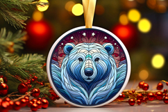 Round Christmass Ornament PNG Product Image 1