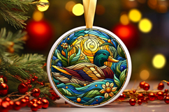 Round Christmass Ornament PNG Product Image 1
