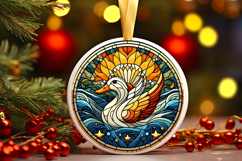 Round Christmass Ornament PNG Product Image 1
