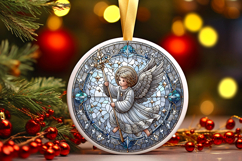 Round Christmass Ornament PNG Product Image 1