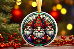 Round Christmass Ornament PNG Product Image 1