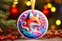 Round Christmas Ornament Sublimation|Clipart Product Image 1