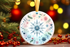 Round Christmass Ornament PNG Product Image 1