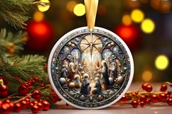 Round Christmas Ornament Sublimation|Clipart Product Image 1