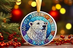 Round Christmas Ornament Sublimation|Clipart Product Image 1