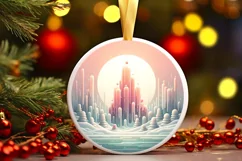 Pastell Molten Candy Winter Scene PNG Product Image 3