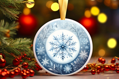 Round Christmass Ornament PNG Product Image 1