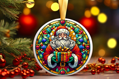 Round Christmass Ornament PNG Product Image 1
