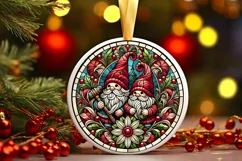 Round Christmas Ornament Sublimation|Clipart Product Image 2