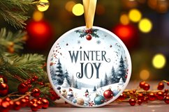 Watercolor Christmass Scene Winter Joy PNG Product Image 1