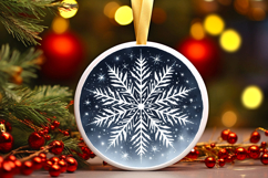 Round Christmass Ornament PNG Product Image 1