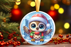 Round Christmass Ornament PNG Product Image 1