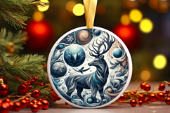 Round Christmass Ornament PNG Product Image 1