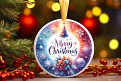 Round Christmas Ornament Sublimation|Clipart Product Image 1