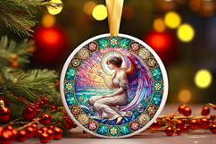 Round Christmass Ornament PNG Product Image 1