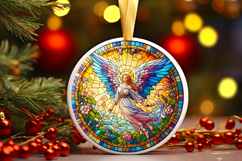 Round Christmass Ornament PNG Product Image 1
