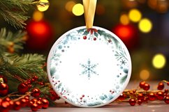 Round Christmas Ornament Sublimation|Clipart Product Image 3