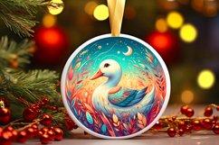 Round Christmas Ornament Sublimation|Clipart Product Image 1