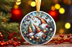 Round Christmas Ornament Sublimation|Clipart Product Image 1