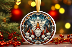 Round Christmass Ornament PNG Product Image 1