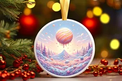 Pastell Molten Candy Christmass Scene PNG Product Image 1