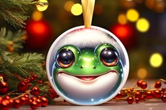 Shiny Christmas Face Round Frog Product Image 3