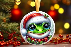 Shiny Christmas Face Round Frog Product Image 3