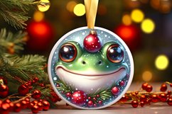 Shiny Christmas Face Round Frog Product Image 1
