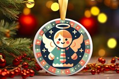 Round Christmas Ornament Sublimation|Clipart Product Image 1