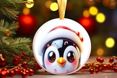 Shiny Christmas Face Round Penguin Product Image 3