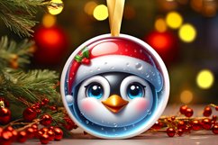 Shiny Christmas Face Round Penguin Product Image 3