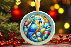 Round Christmas Ornament Sublimation|Clipart Product Image 2