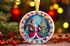Round Christmas Ornament Sublimation|Clipart Product Image 1
