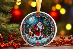 Round Christmas Ornament Sublimation|Clipart Product Image 1