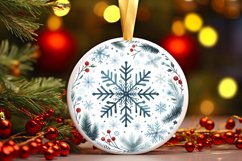 Round Christmas Ornament Sublimation|Clipart Product Image 3