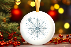 Round Christmass Ornament PNG Product Image 1