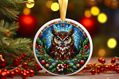 Round Christmass Ornament PNG Product Image 1