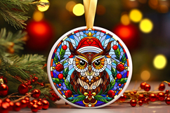 Round Christmass Ornament PNG Product Image 1